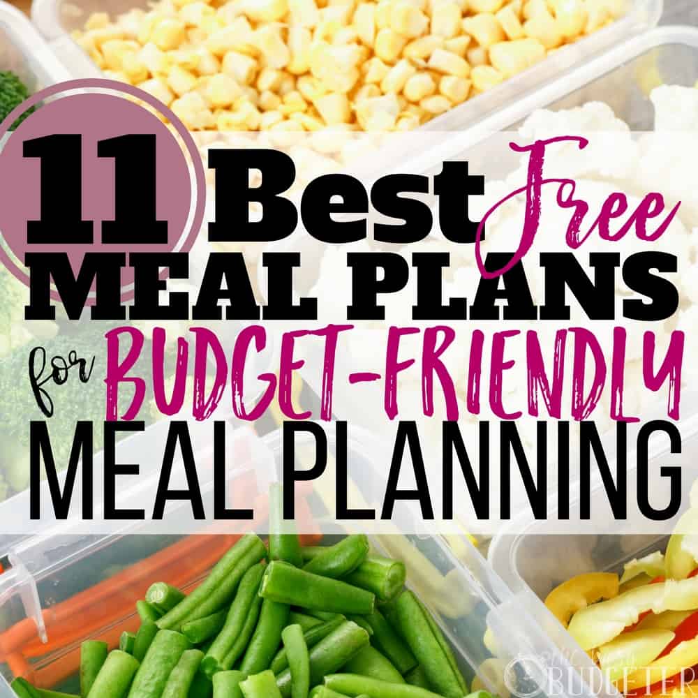 The BEST free meal plans! I have always struggled with meal planning but WOW this article is such a great resource that helps me save money on groceries AND it helped me choose a totally free meal plan that acutally works for my crazy family!