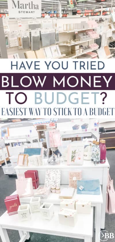 Holy moley! This crazy idea of blow money really works! For the first time ever I came in underbudget in every category.