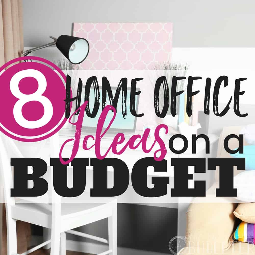 These home office ideas on a budget are so great! I always wanted a Pinterest pretty office but I couldn't afford to decorate on a budget! These Ideas are cheap, functional, and "Pinterest pretty"- I feel so much more motivated now!!