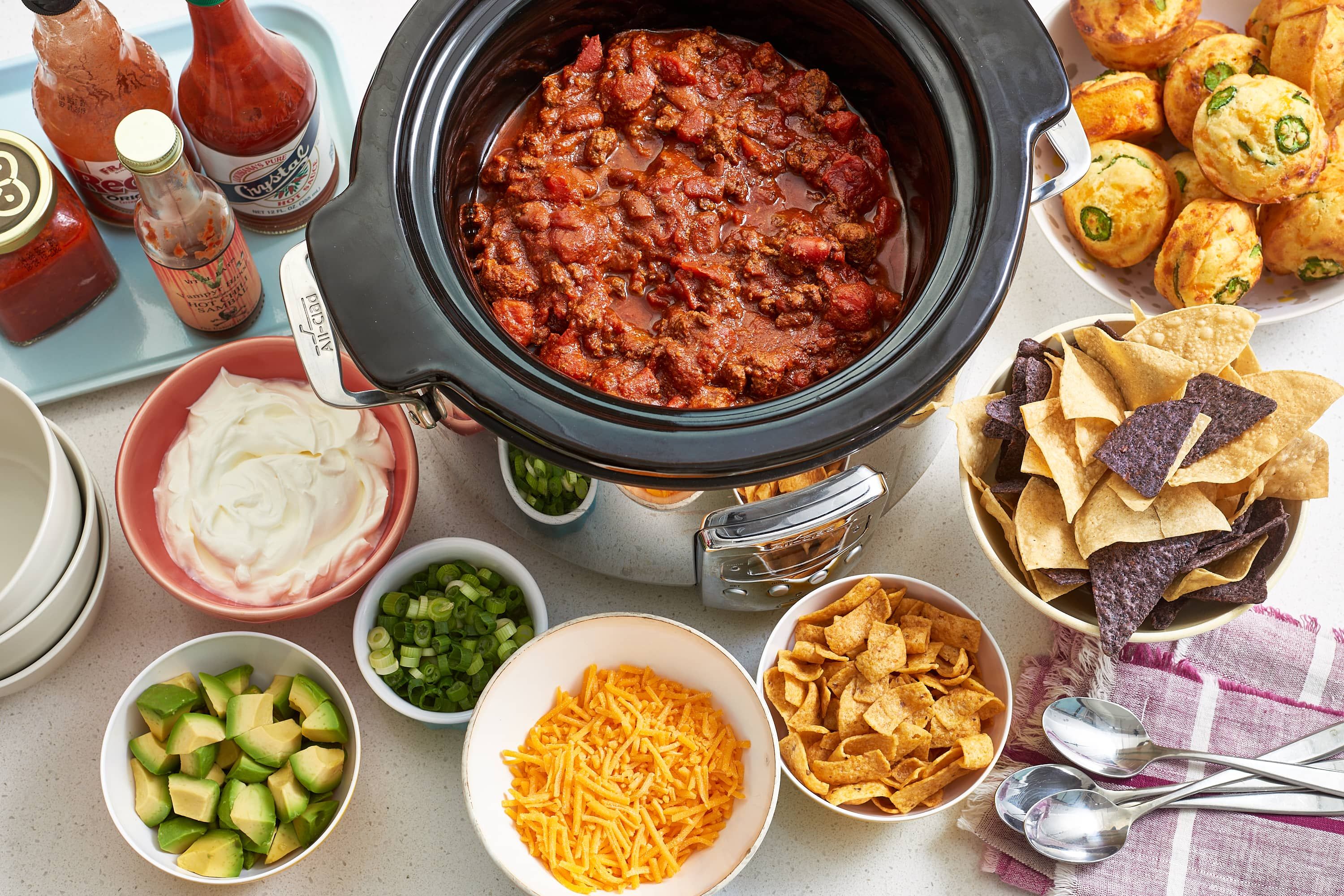 10 Tips for Setting Up an Awesome Chili Bar | Chili dinner, Chili bar, Chili bar party