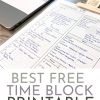 Free Hourly Printable Schedule Templates (Editable)
