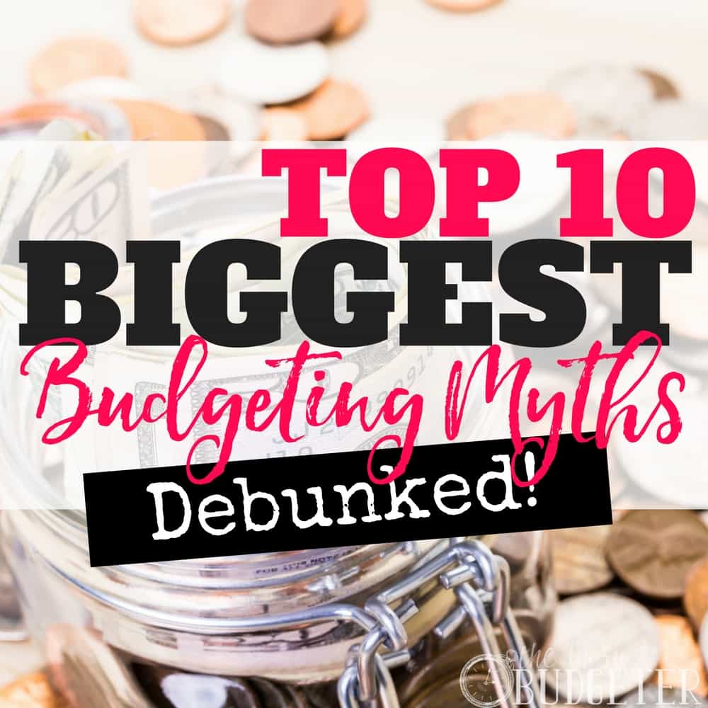 WOW I can't believe some of these biggest budgeting myths! I'm also embarrassed about how much I had wrong about budgeting, saving money, and cutting expenses before reading this article!